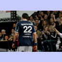 Marcin Lijewski muss nach der dritten Zeitstrafe die Halle verlassen.