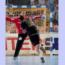 Zorman verwandelt einen Strafwurf gegen Omeyer.