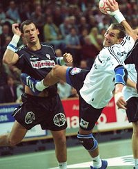 Magnus Wislander in action.