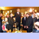 EHF-Pokal-Finale 2002, R�ckspiel: Empfang am Vereinsheim - Ansprache von OB Gansel.