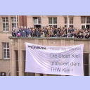 Meisterfeier 2002: Die Mannschaft auf dem Balkon.