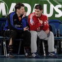 Jan Holpert und Henning Fritz im Gespr�ch.