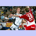 Christoph Schindler in seinem ersten Europapokalspiel.