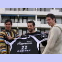 Trikotpr�sentation mit Nikola Karabatic, Stefan L�vgren und Kim Andersson.