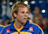 Pelle Linders im schwedischen Nationaltrikot.
