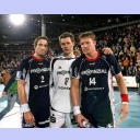 Norwegische Freunde: Glenn Solberg, Frode Hagen und Johnny Jensen.