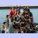 Anwurf zwischen dem THW und Barca.