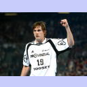 Martin Boquist reckt die Faust hoch.