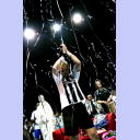 Pittis Abschied: Klaus-Dieter Petersen beendet nach zw�lf Jahren im Trikot des THW Kiel seine Karriere als aktiver Handballspieler.