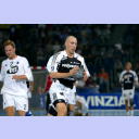 THW-Neuzugang Vid Kavticnik l�uft einen Tempogegensto�, Morten Kamprau (links) kann nicht folgen.