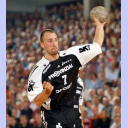 Vid Kavticnik setzt zum Torwurf an.