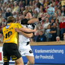 Nikola Karabatic gegen Siniak.