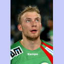 Ungl�ubiges Gesicht: Magdeburgs Yves Grafenhorst nach der 34:54-Rekordniederlage beim THW Kiel.