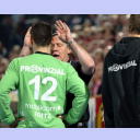 Henning Fritz und Noka Serdarusic im  Gespr�ch.