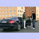 Karabatic is picked up from the hospital by his brother.