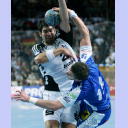 Nikola Karabatic gegen Guillaume Gille.