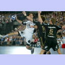 Karabatic gegen von Behren und Nielsen.