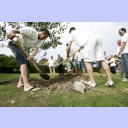 Golfen 2007: Zur Erinnerung an das Triple 2007 wurde ein Baum gepflanzt.