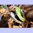 Zufriedenheit nach dem Spiel.