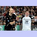 Olafur Stefansson beim Strafwurf.