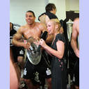 Sport1-Moderatorin Annett Sattler wurde von Daniel Narcisse getauft.