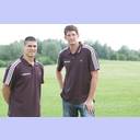 Golfen 2010: Die THW-Neuzug�nge Milutin Dragicevic und Daniel Kubes.