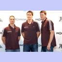 Saisoner�ffnungspressekonferenz 2010: Milutin Dragicevic, Marcus Ahlm und Daniel Kubes.