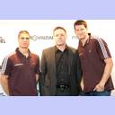 Saisoner�ffnungspressekonferenz 2010: Milutin Dragicevic, Alfred Gislason und Daniel Kubes.