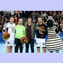 Ehrung vor dem Spiel.