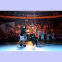 Einlauf in die Arena.