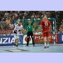 Daniel Kubes beim Strafwurf.