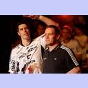 Spieler und Trainer der Saison 2011/2012: Kim Andersson und Alfred Gislason.