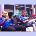 Warten auf das Boarding.