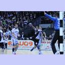 Daniel Narcisse, im Hintergrun rechts Tobias Reichmann.