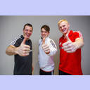 WM 2013: Medientreff: Dominik Klein, Patrick Groetzki und Patrick Wiencek.