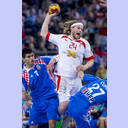 WM 2013: DEN-CRO: Mikkel Hansen.