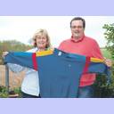 Der ber�hmte blaue Pullover von Rolf K�rting.