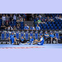 Entt�uschung nach dem Spiel.