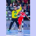 Andreas Wolff gegen Raul Santos.