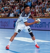 Raul Santos in action.